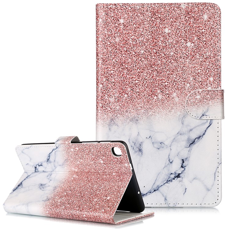 Pattern Printing Leather Stand Case for Shell for Samsung Galaxy Tab A 8.0 (2019) with S Pen P200 P205 - Style F-1