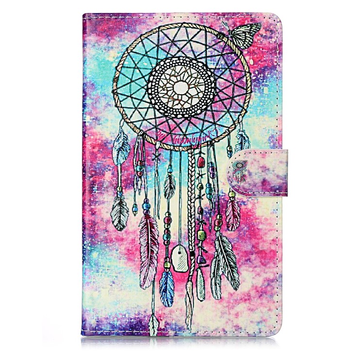Boîtier De Support De Cuir D'impression De Motif De Coquille Pour Samsung Galaxy Tab A 8.0 (2019) Avec S Stylo P200 P205 - Le Style J-3