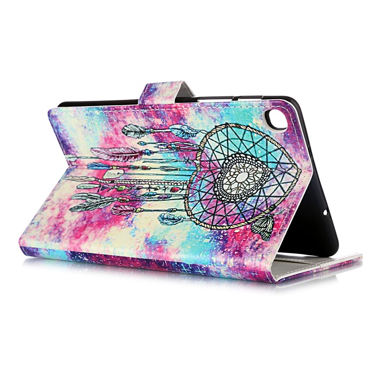Boîtier De Support De Cuir D'impression De Motif De Coquille Pour Samsung Galaxy Tab A 8.0 (2019) Avec S Stylo P200 P205 - Le Style J-5
