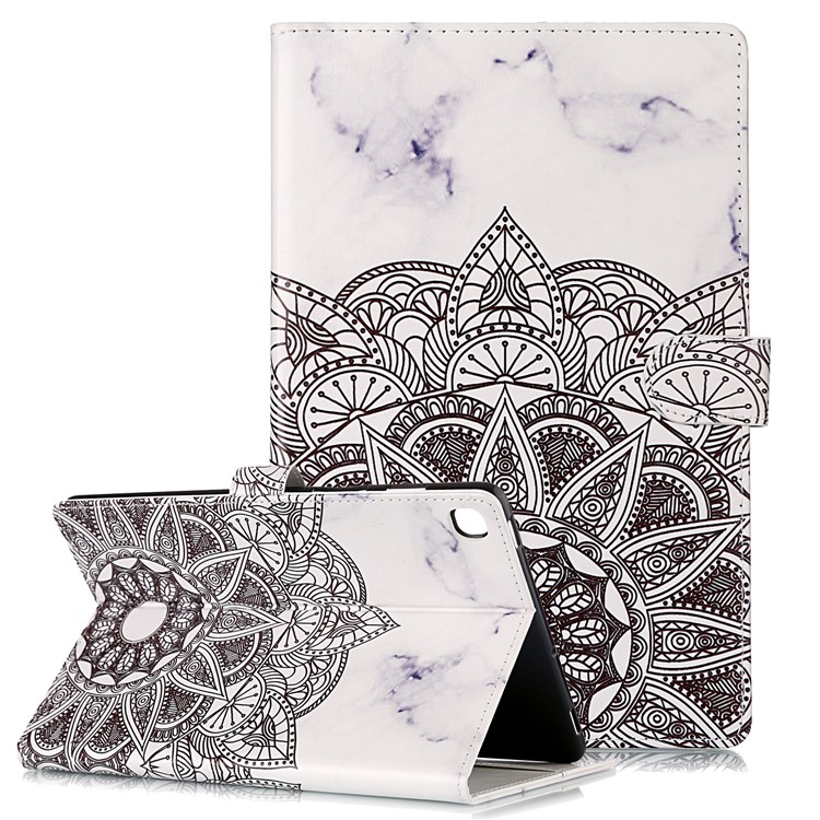 Pattern Printing Leather Stand Shell for Shell for Samsung Galaxy Tab S5e SM-T720 - Style C-1