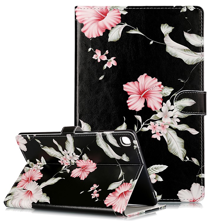 Pattern Printing Leather Stand Shell for Shell for Samsung Galaxy Tab S5e SM-T720 - Style D-1