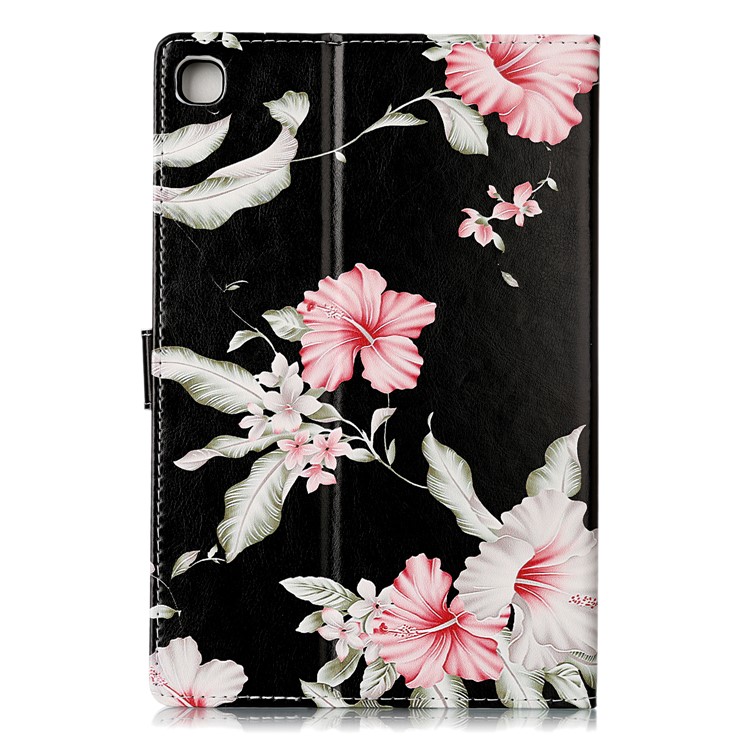 Pattern Printing Leather Stand Shell for Shell for Samsung Galaxy Tab S5e SM-T720 - Style D-4