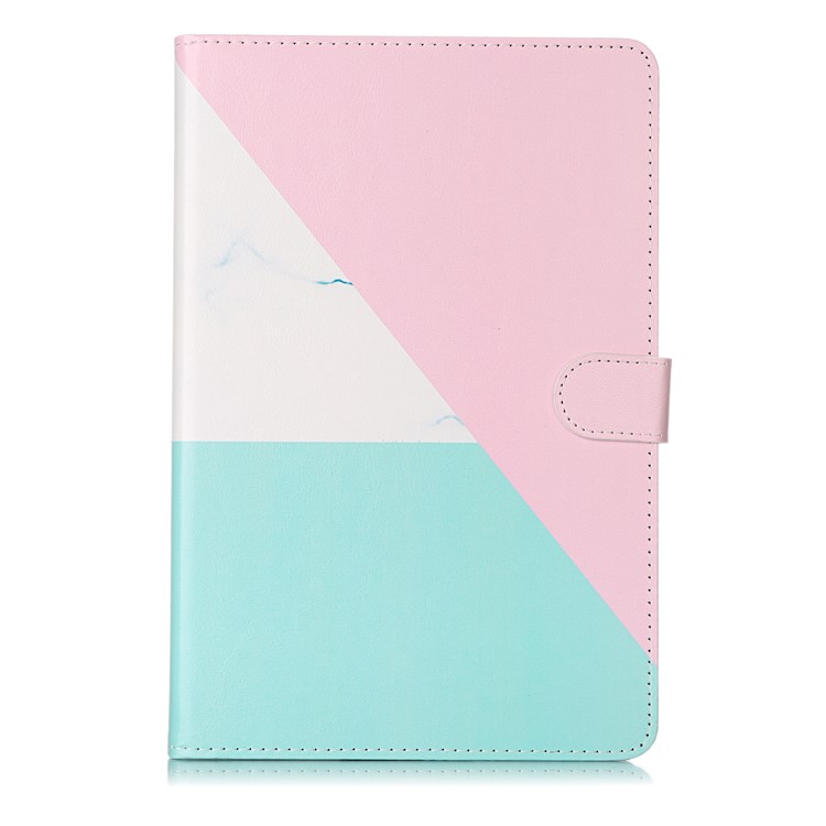 Pattern Printing Wallet Stand Flip Leather Tablet Case for Samsung Galaxy Tab S4 10.5 SM-T830/T835/T837 - Triangle and Stone Grain-3