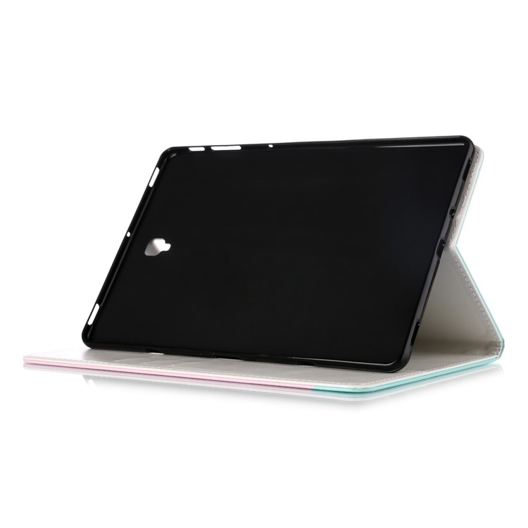 Pattern Printing Wallet Stand Flip Leather Tablet Case for Samsung Galaxy Tab S4 10.5 SM-T830/T835/T837 - Triangle and Stone Grain-6