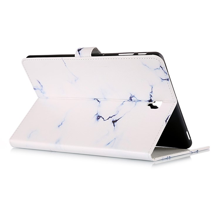 Pattern Printing Wallet Stand Flip Leather Tablet Case for Samsung Galaxy Tab S4 10.5 SM-T830/T835/T837 - White Marble Grain-5