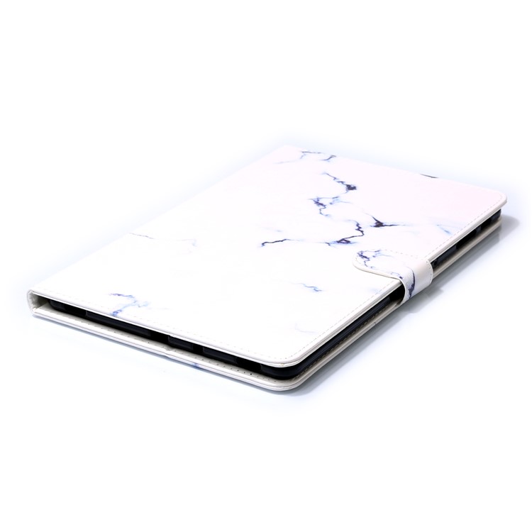 Pattern Printing Wallet Stand Flip Leather Tablet Case for Samsung Galaxy Tab S4 10.5 SM-T830/T835/T837 - White Marble Grain-6