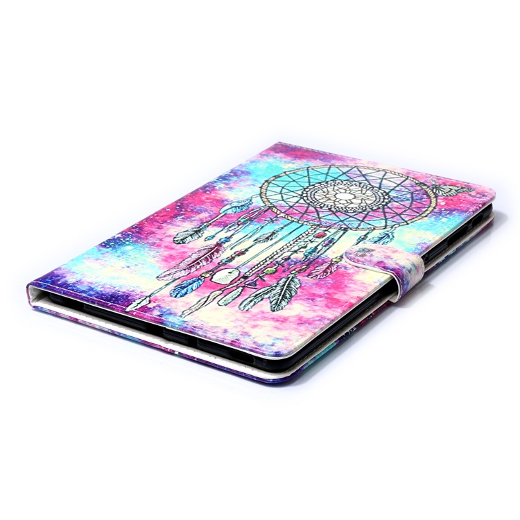 Pattern Printing Wallet Stand Flip Leather Tablet Case for Samsung Galaxy Tab S4 10.5 SM-T830/T835/T837 - Wind Chimes-6