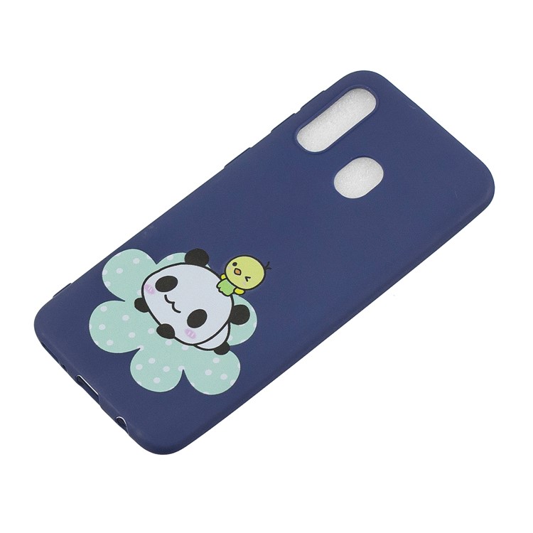 Pattern Printing Matte Soft TPU Phone Cover for Samsung Galaxy A40 - Panda-3
