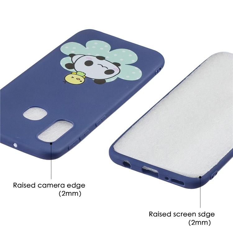 Pattern Printing Matte Soft TPU Phone Cover for Samsung Galaxy A40 - Panda-5