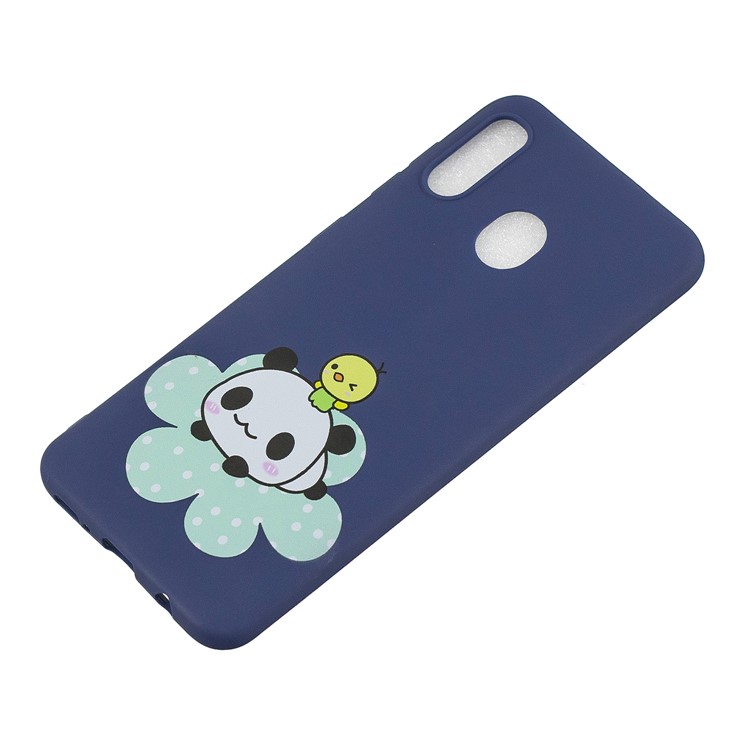 Pattern Printing Matte Soft TPU Phone Cover for Samsung Galaxy A30/A20 - Panda-3