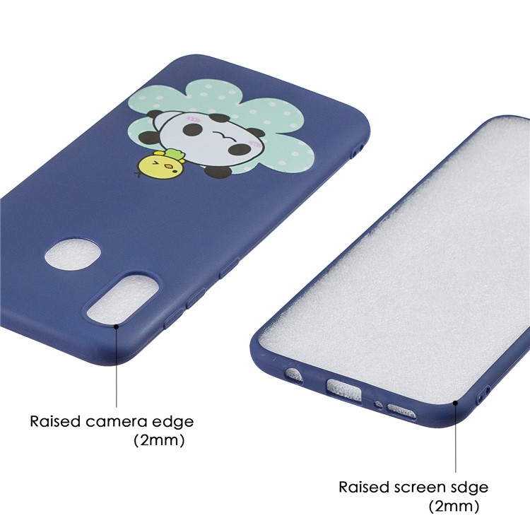 Pattern Printing Matte Soft TPU Phone Cover for Samsung Galaxy A30/A20 - Panda-5