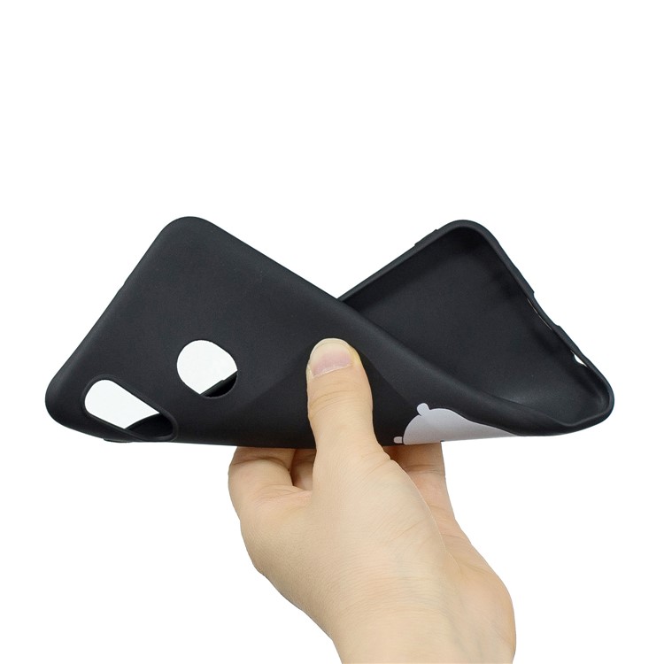 Pattern Printing Matte Soft TPU Phone Cover for Samsung Galaxy A30/A20 - Bear and Panda-4