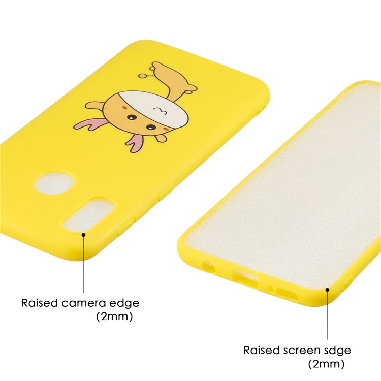 Pattern Printing Matte Soft TPU Phone Cover for Samsung Galaxy A30/A20 - Cartoon Elk-5