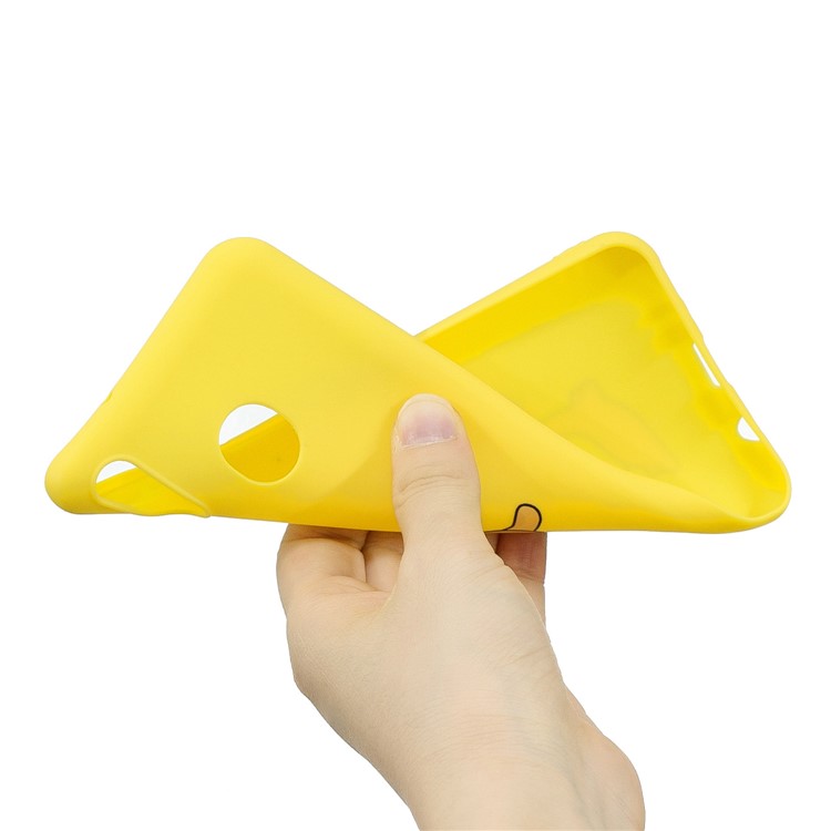 For Samsung Galaxy M20 Embossing Pattern Matte TPU Phone Case - Yellow Deer-4