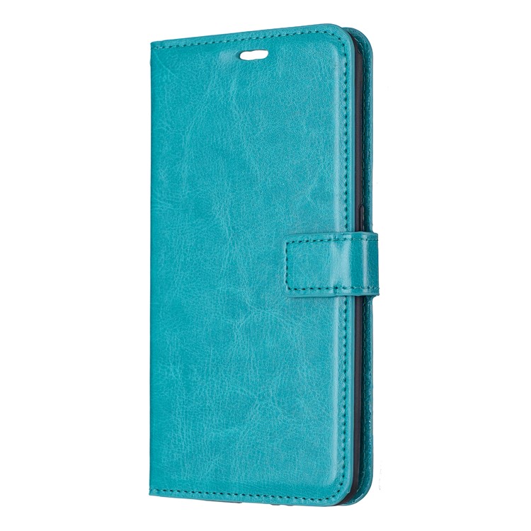 Litchi Skin Wallet Leather Stand Casing for Samsung Galaxy A80 - Sky Blue-3