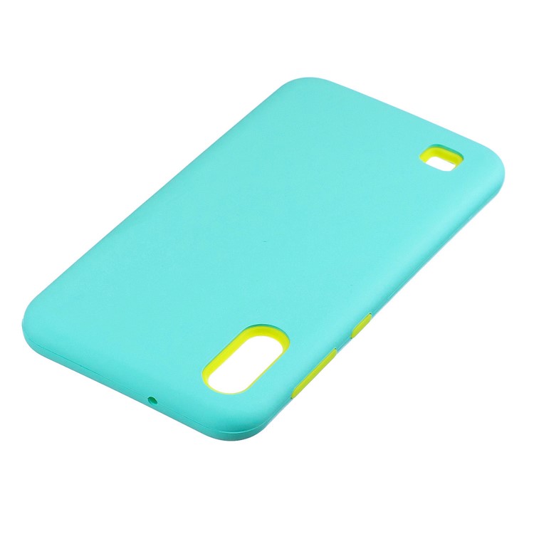 Shockproof Rubberized PC + Silicone Hybrid Phone Cover for Samsung Galaxy A10 - Baby Blue-6