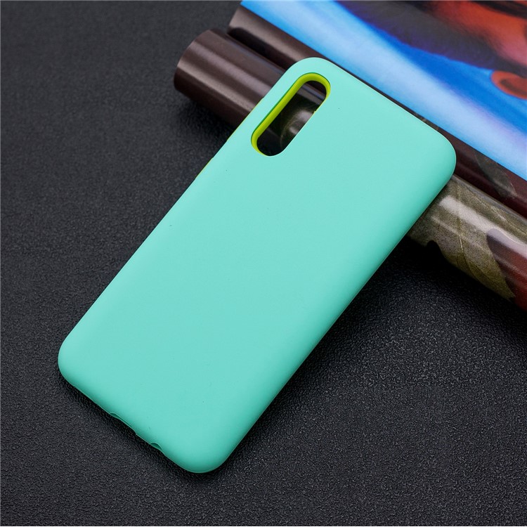 Shockproof Rubberized PC + Silicone Hybrid Phone Case for Samsung Galaxy A50 - Baby Blue-7