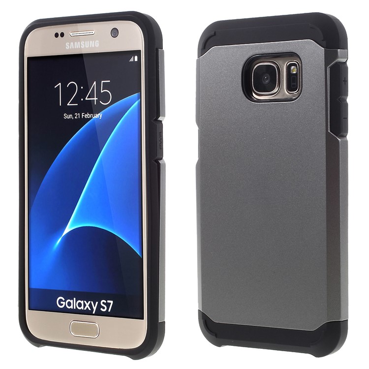 

Hybrid Plastic + TPU Cover Slim Shield for Samsung Galaxy S7 G930 - Grey