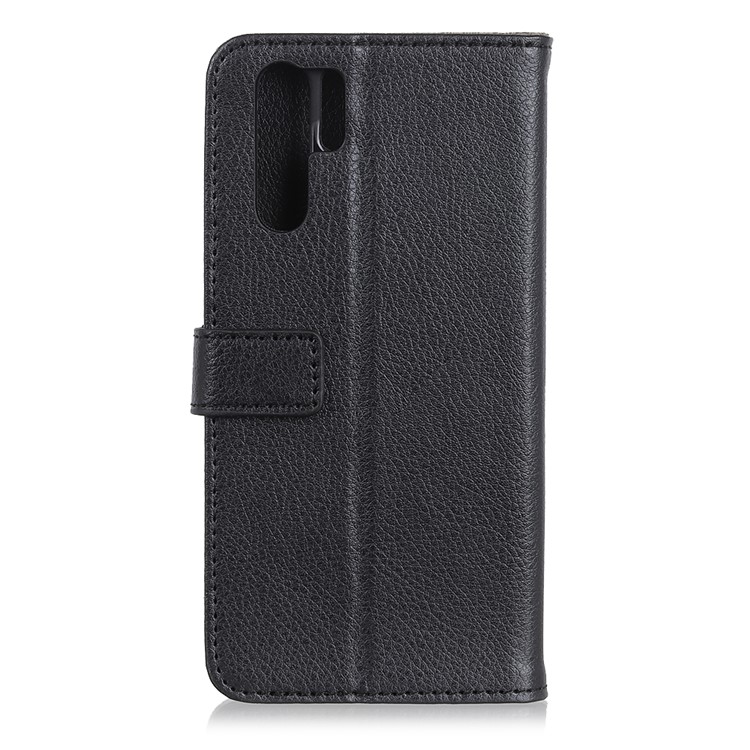 Litchi Texture Wallet Stand Leather Phone Cover Case for Samsung Galaxy Note10 Pro - Black-10