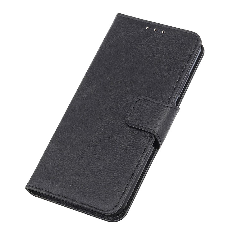 Litchi Skin Leather Stand Phone Shell for Samsung Galaxy Note10 Pro - Black-4