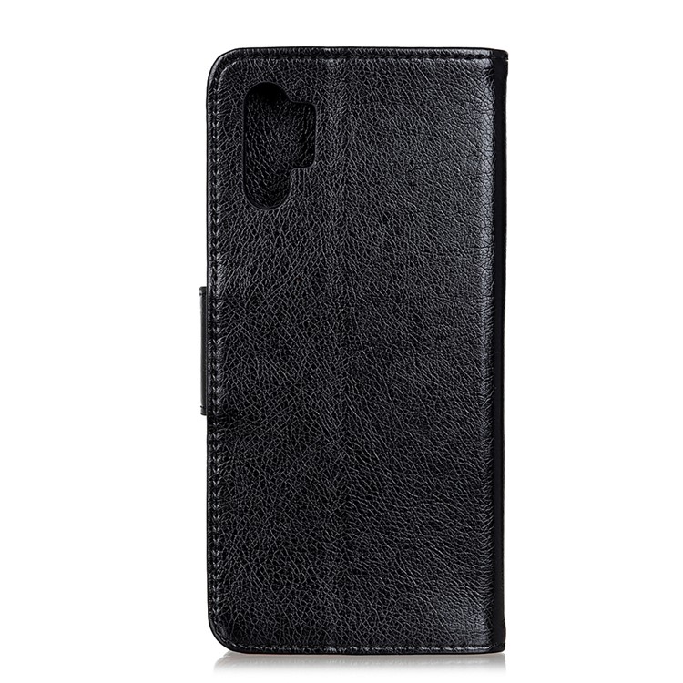 Caso Móvel Magnético Do Couro Rachado Da Textura Do Nappa Para O Samsung Galaxy Note10 Pro - Preto-8