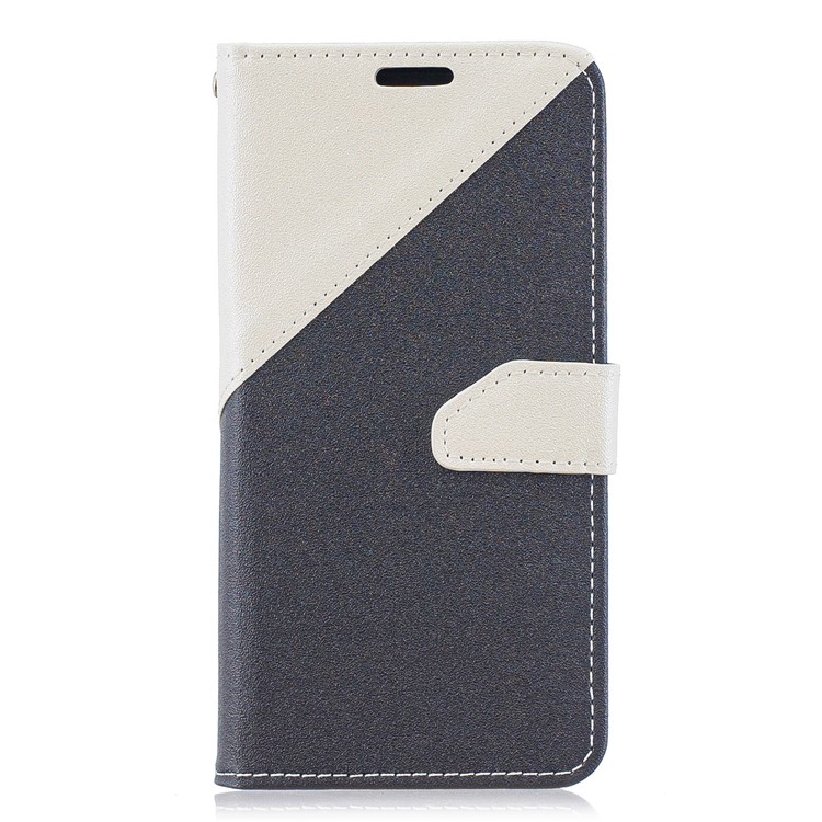 Sand-like Grain Dual-color Leather Phone Cover for Samsung Galaxy A20e - White-2