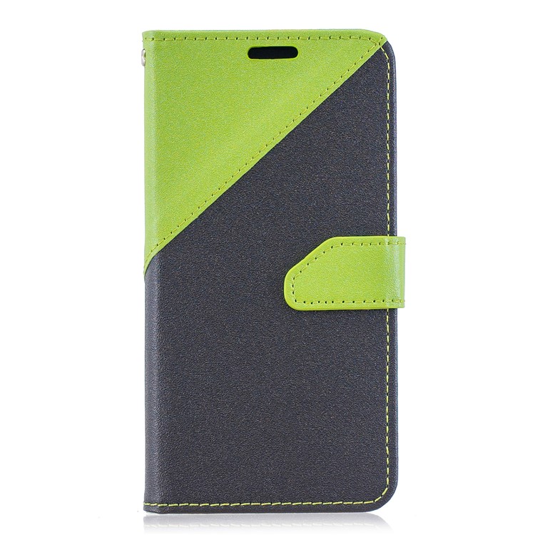 

Sand-like Grain Dual-color Leather Phone Cover for Samsung Galaxy A20e - Green, Galaxy A20e