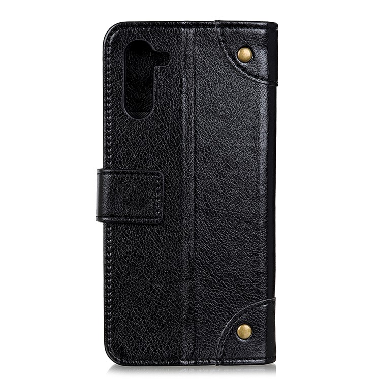 Nappa Texture Leather Phone Shell for Samsung Galaxy Note 10 - Black-10