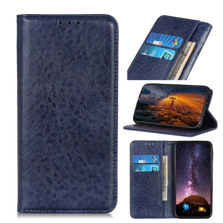 

Auto-absorbed PU Leather Phone Case for Samsung Galaxy Note 10 / Note 10 5G - Blue, Galaxy Note 10 Plus