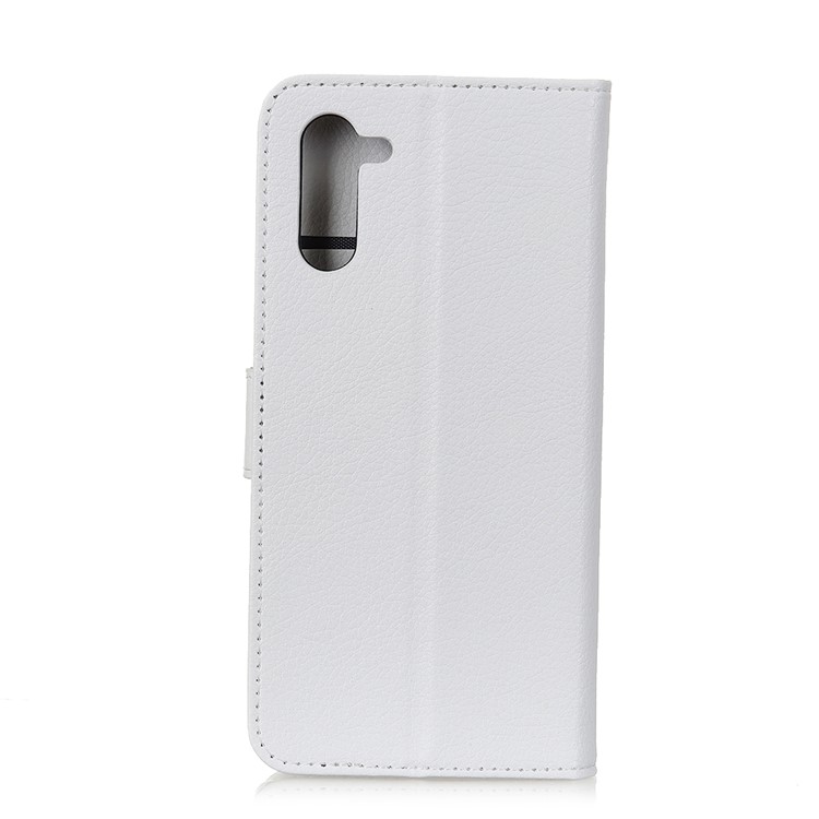 Litchi Skin Leather Wallet Case for Samsung Galaxy Note 10 - White-10