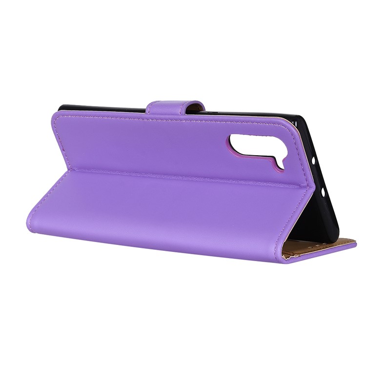 Wallet Leather Stand Case for Samsung Galaxy Note 10 - Purple-9