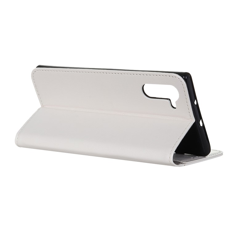 Crazy Horse Leather Wallet Stand Case for Samsung Galaxy Note 10 - White-11