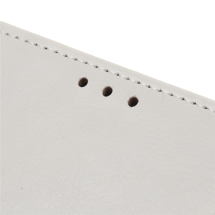 Crazy Horse Leather Wallet Stand Case for Samsung Galaxy Note 10 - White-5