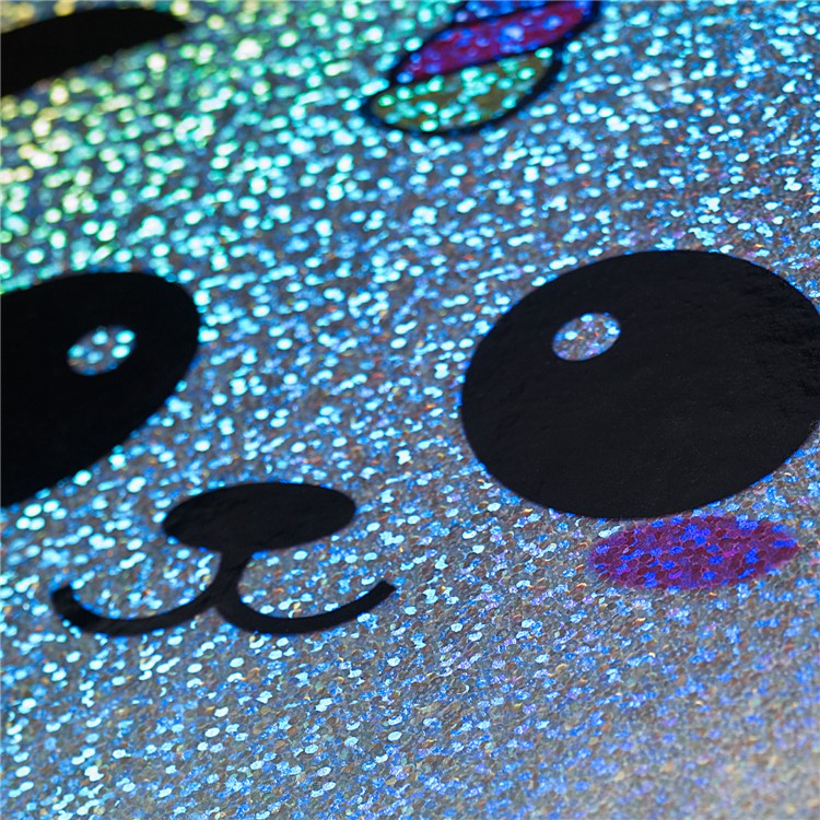 Cáscara De La Cartera De Cuero De Lentejuelas Glitter Impresión Patrón Para Samsung Galaxy Tab A 10.1 (2016) T580 T585 - Panda-7