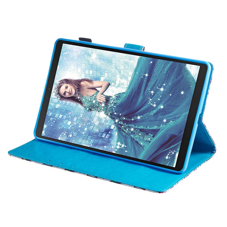Stampa Del Modello Paillettes Glitter Portafoglio In Pelle Per Samsung Galaxy Tab A 10.1 (2019) T510 / T515 - Sirena-5