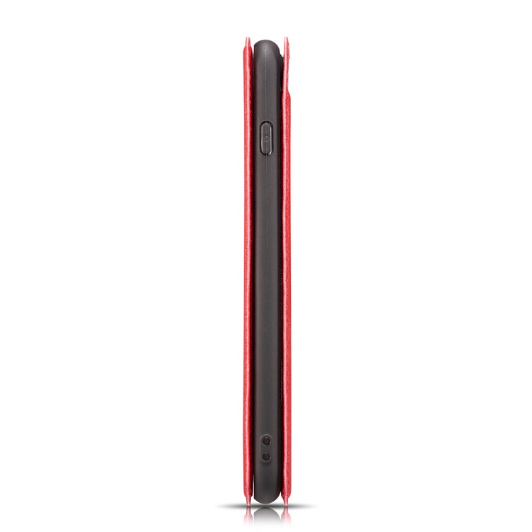 Ultra-thin Simple Style Leather Flip Phone Cover Case for Samsung Galaxy S10 Plus - Red-14