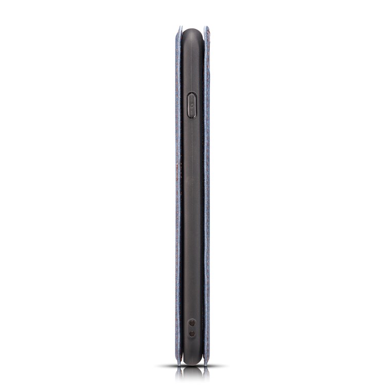 Caso De Cobertura De Telefone De Couro De Estilo Simples Ultra-fino Aleta Para Samsung Galaxy S10 Plus - Azul-13