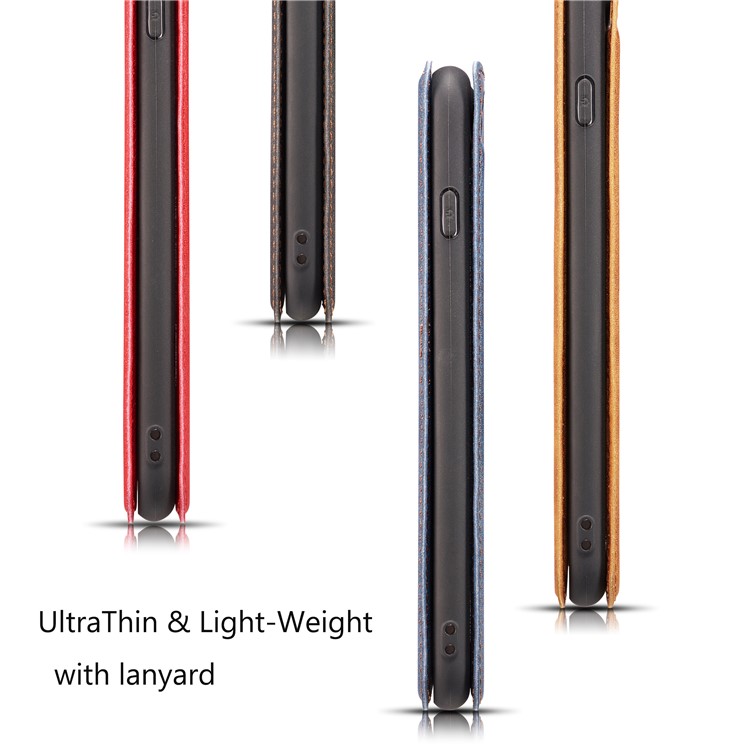 Ultra-thin Simple Style Leather Flip Phone Cover for Samsung Galaxy S10 - Black-12