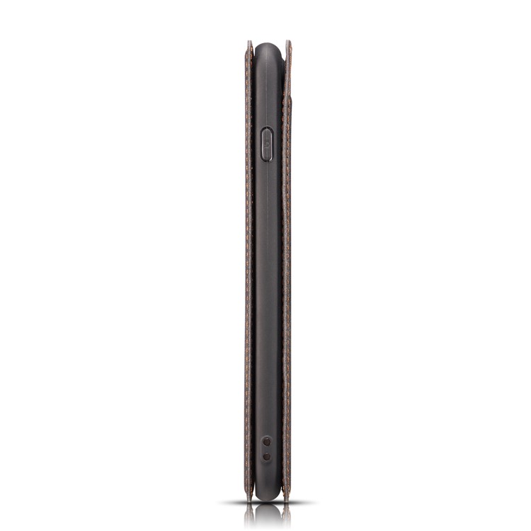 Ultra-thin Simple Style Leather Flip Phone Cover for Samsung Galaxy S10 - Black-13