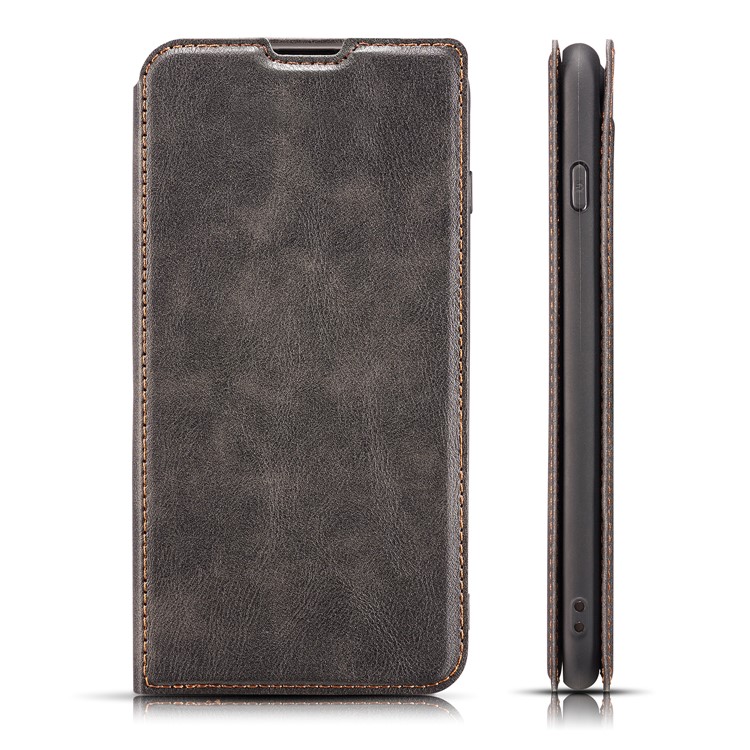 Ultra-thin Simple Style Leather Flip Phone Cover for Samsung Galaxy S10 - Black-6