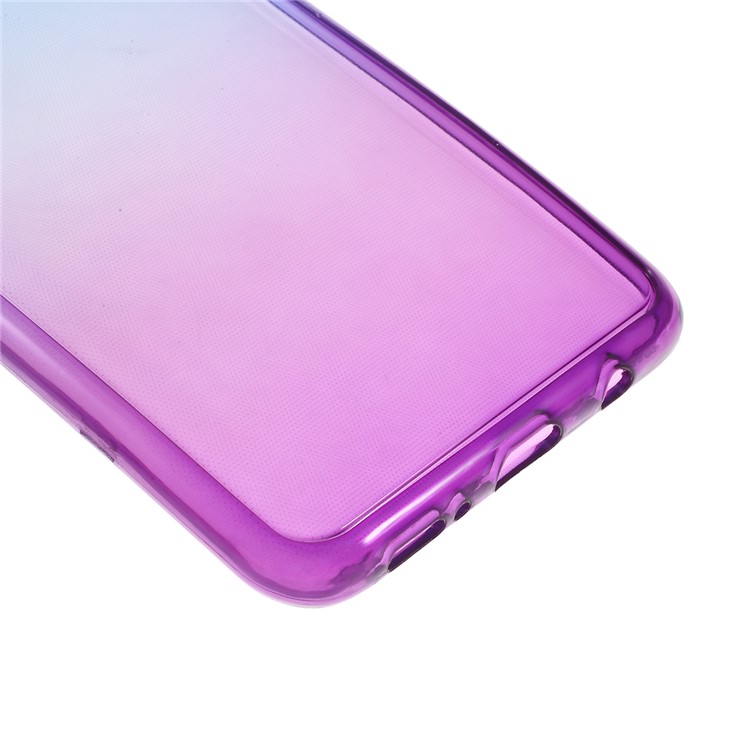 Gradient Color Detachable 2-in-1 TPU Mobile Phone Cover Case for Samsung Galaxy A50 - Blue / Purple-6