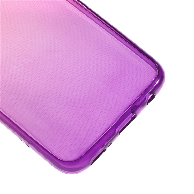Gradient Color Front + Back 2-Piece TPU Case for Samsung Galaxy A40 - Rose / Purple-6