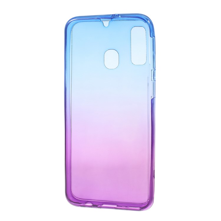 Gradient Color Front + Back 2-Piece TPU Case for Samsung Galaxy A40 - Blue / Purple-2