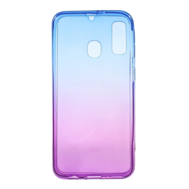 Gradient Color Front + Back 2-Piece TPU Case for Samsung Galaxy A40 - Blue / Purple-4