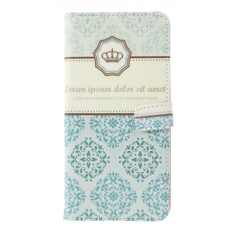 Pattern Printing Leather Wallet Case for Samsung Galaxy A20e - Damask Flower-1