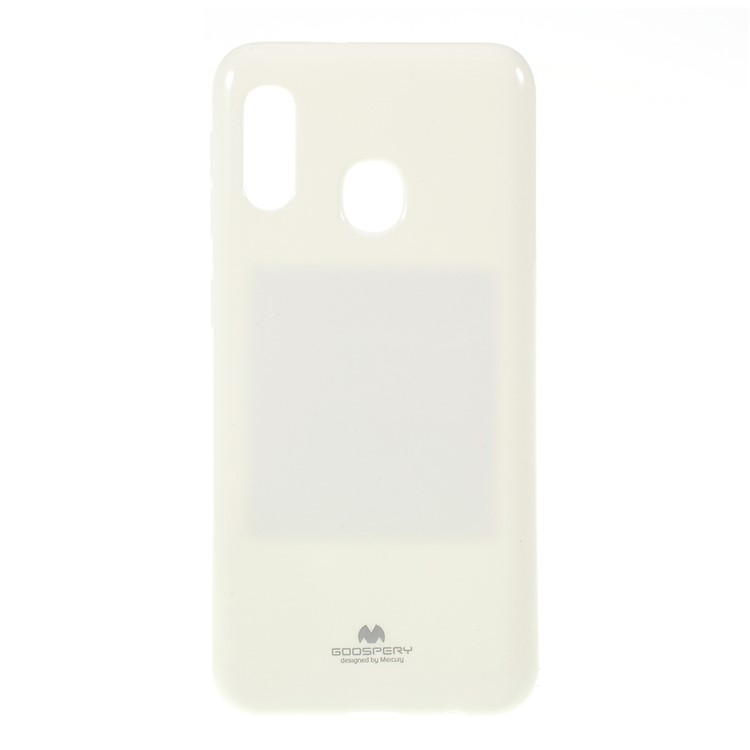 MERCURY GOOSPERY Purpurina Em Pó TPU Escudo Do Telefone Para Samsung Galaxy A20e - Branco-1