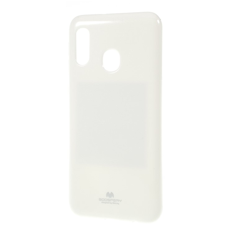MERCURY GOOSPERY Purpurina Em Pó TPU Escudo Do Telefone Para Samsung Galaxy A20e - Branco-2