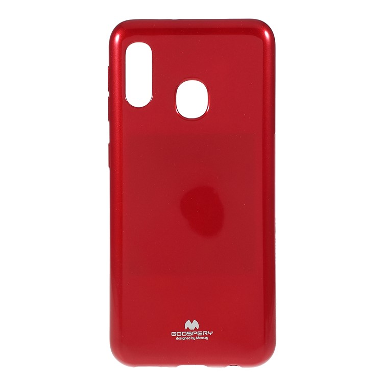Custodia In Gel TPU MERCURY GOOSPERY Glitter Polvere Per Samsung Galaxy A20e - Rosso-1