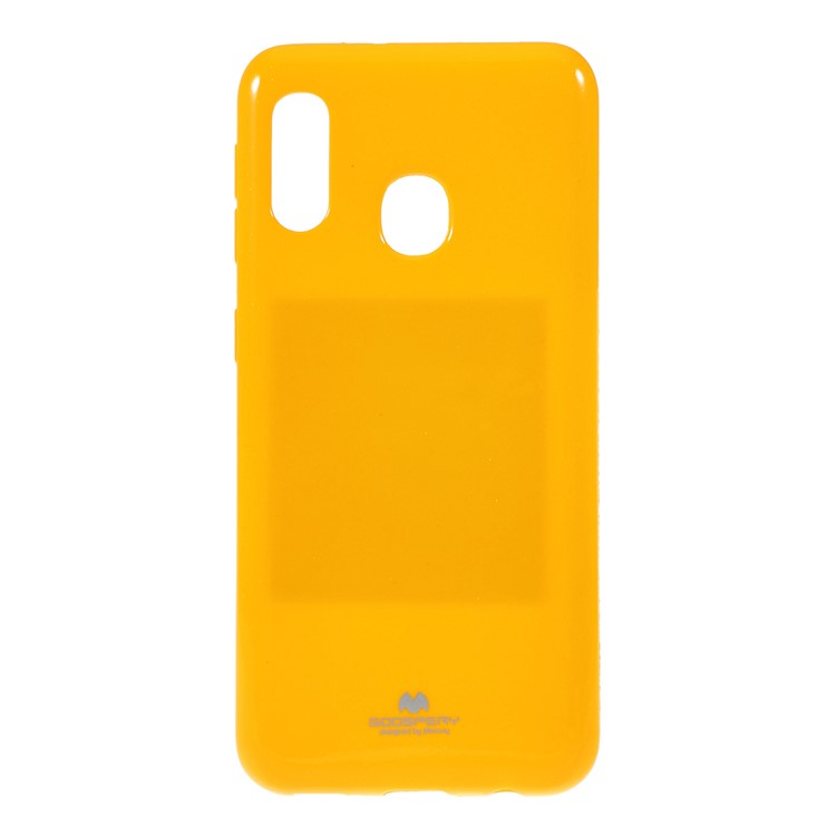 Custodia In Gel TPU MERCURY GOOSPERY Glitter Polvere Per Samsung Galaxy A20e - Giallo-1