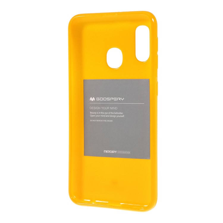 Custodia In Gel TPU MERCURY GOOSPERY Glitter Polvere Per Samsung Galaxy A20e - Giallo-3
